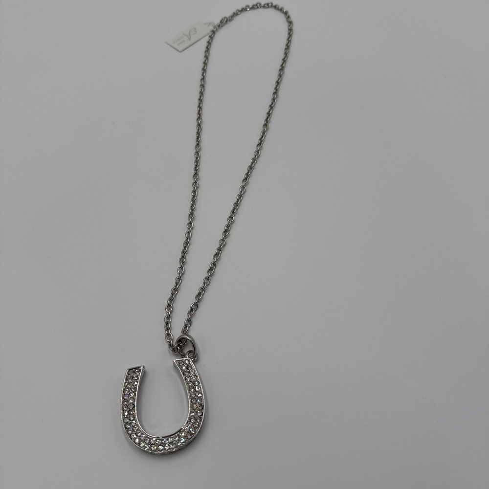 Horseshoe Rhinestone Necklace